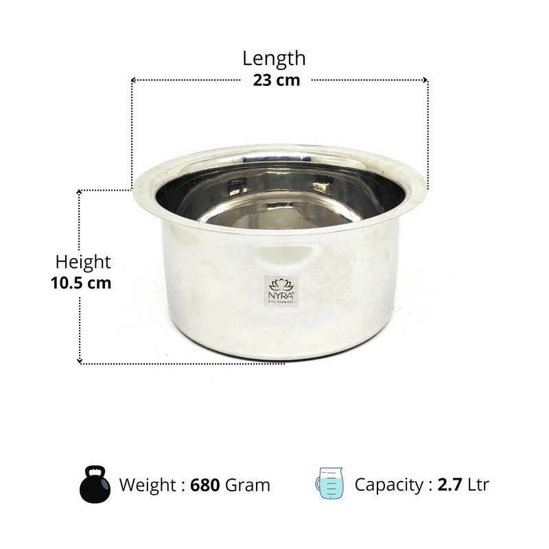 Induction Compatible Stainless Steel Boiling Vessel with Lid – Kitchen Utensil