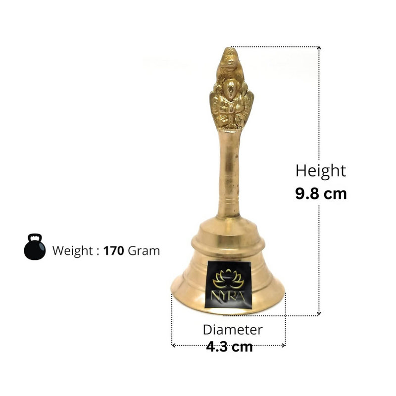 Pure Brass/Peetal Ghanti - Prayer Bell 
