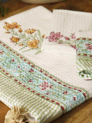 local-kala-handblock-printed-waffle-towel-set-of-3-bagh