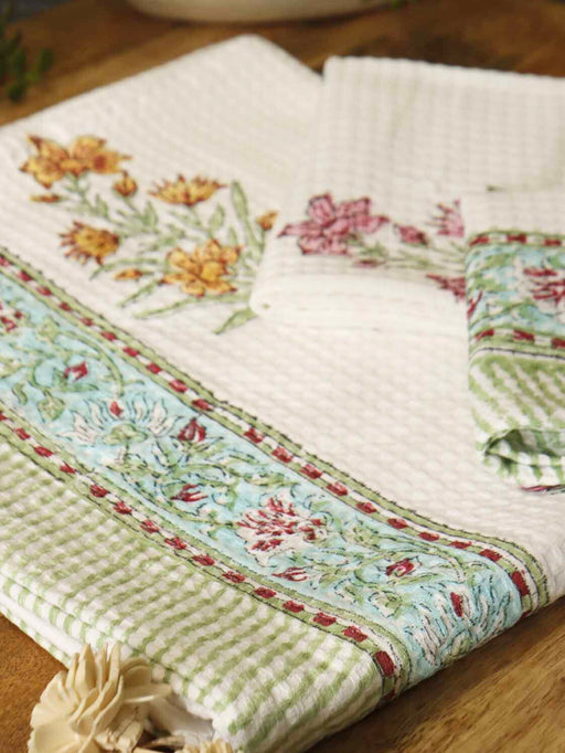 local-kala-handblock-printed-waffle-towel-set-of-3-bagh