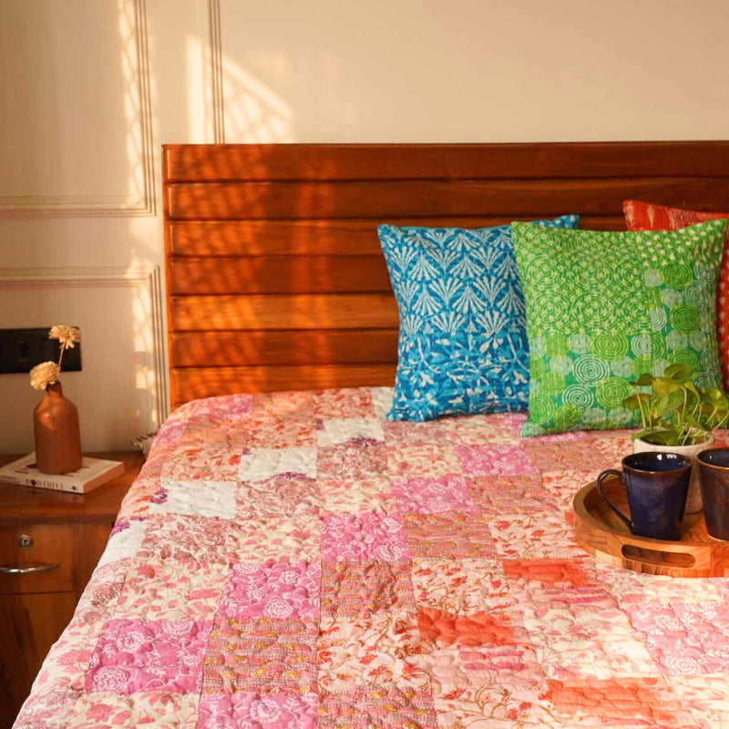local-kala-rangeela-pink-a-patchwork-reversible-quilted-bedcover-i-comforter-copy
