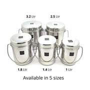 Stainless Steel Milk Pot with Lid (Dolchi/Barni) – Milk Pot