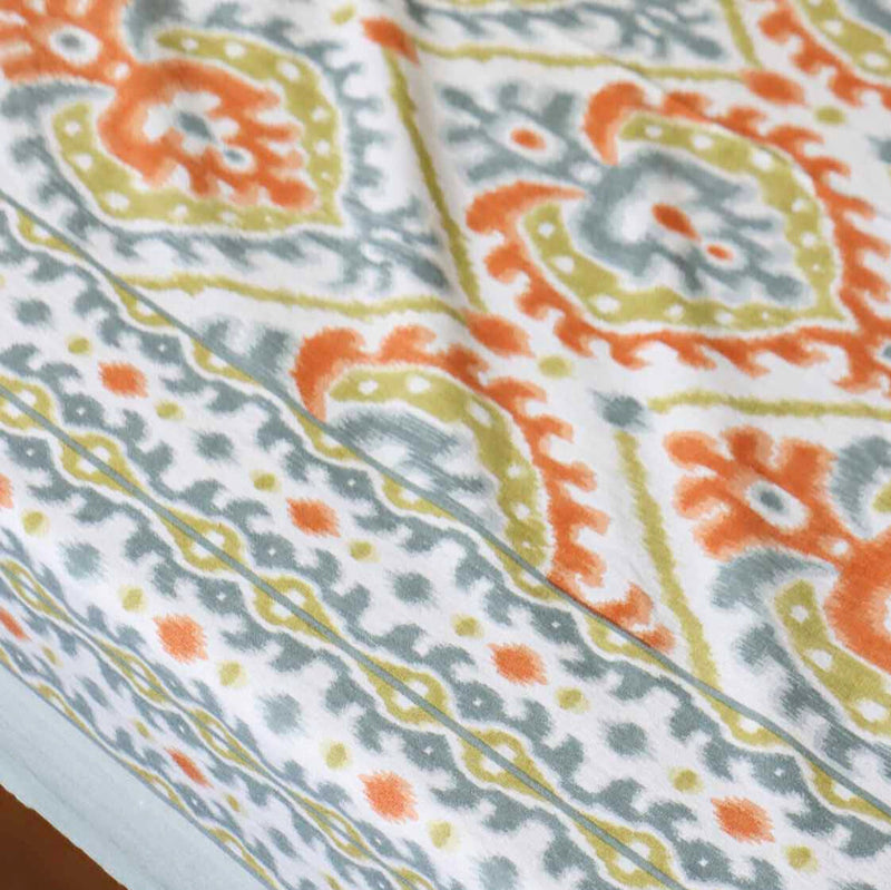local-kala-ikkat-orange-big-flat-i-fitted-bedsheet-108x108-inches