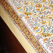 local-kala-masakali-yellow-handblock-bedsheet-100x108-inches