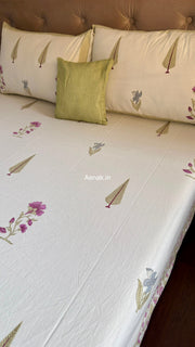 aenak-dusty-mulberry-handblock-bedsheet-quilt-combo-set