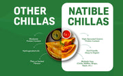 Natible Sprouted Protein and Sprouted Millet Chilla Mix Variety Pack- Achari Flavor – Savory Indian Pancake Mix (7.05 oz)