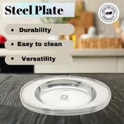Stainless Steel Serving Plate Set – Kitchen Utensil