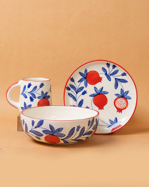 Nurture India Pomegranate Breakfast 3-Piece Set