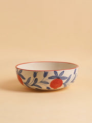 Nurture India Pomegranate Ceramic Serving Bowl Large