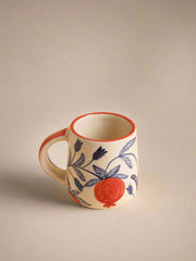 Nurture India Pomegranate Ceramic Plate Cup