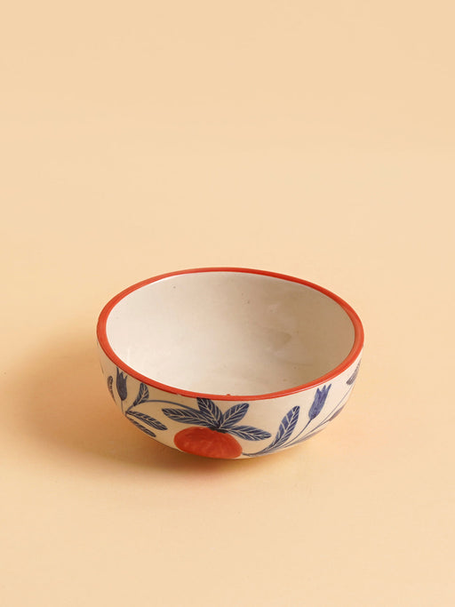 Nurture India Pomegranate Ceramic Small Bowls 10-oz