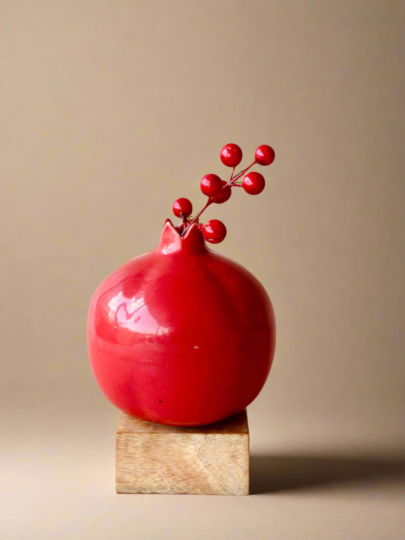 Nurture India Pomegranate Inspired Ceramic Vase