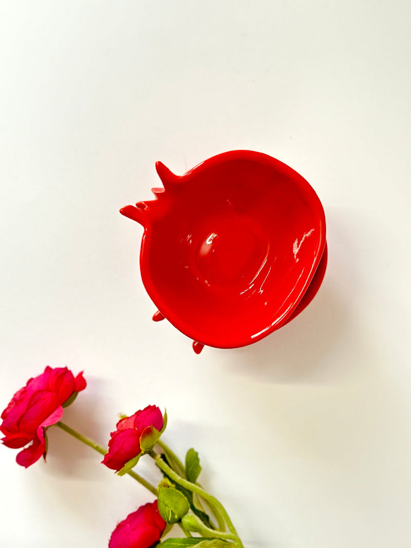 Nurture India Pomegranate Chip Dip Bowl 2-Piece Set