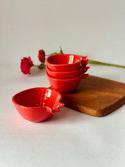 Nurture India Pomegranate Chip Dip Bowl 2-Piece Set