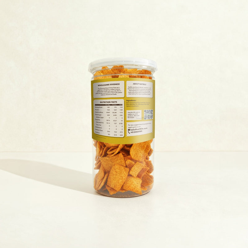 Natible Black Chana Chips Variety Pack – Crunchy Savory Snack (4.94 oz)