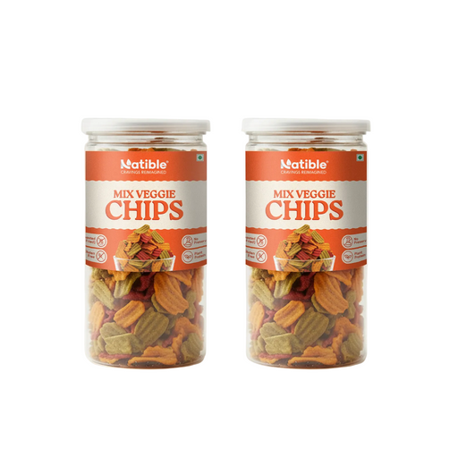 Natible Mix Veggie Chips Variety Pack – Crunchy Savory Snack (4.94 oz)