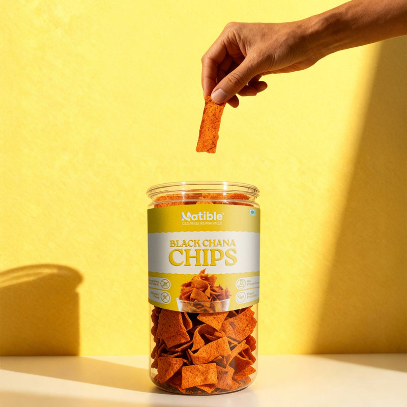 Natible Black Chana Chips Variety Pack – Crunchy Savory Snack (4.94 oz)