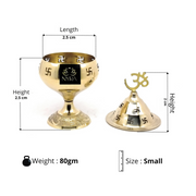 Pure Brass/Peetal Swastik Diya for Puja – Kitchen Utensil