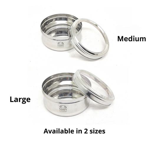 Stainless Steel Belly Box with Transparent Lid – Storage Container