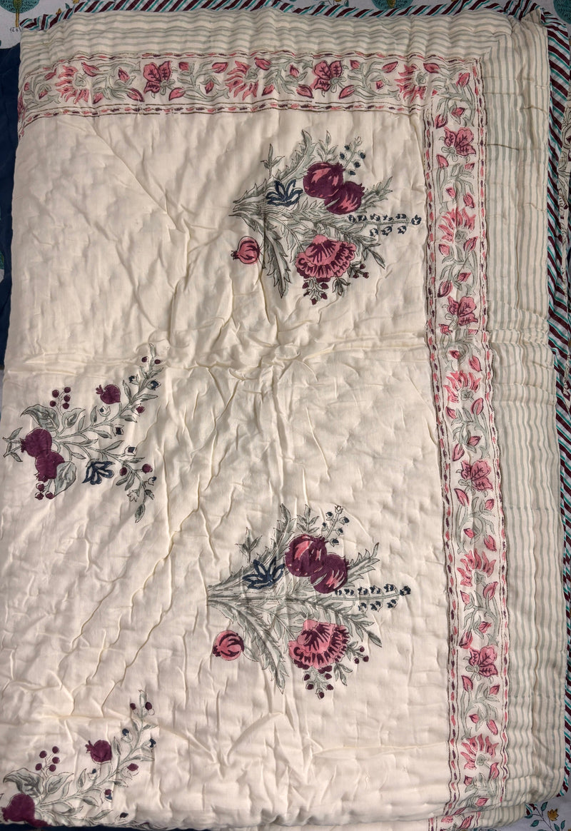 aenak-burgundy-anaar-handblock-reversible-mulmul-cotton-single-quilt-beige-base