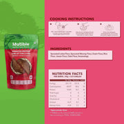 Natible Sprouted Protein and Millet Chilla Mix Variety Pack - Beetroot & Masala Flavor – Savory Indian Pancake Mix (7.05 oz)