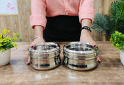 Stainless Steel Belly Box with Transparent Lid – Storage Container
