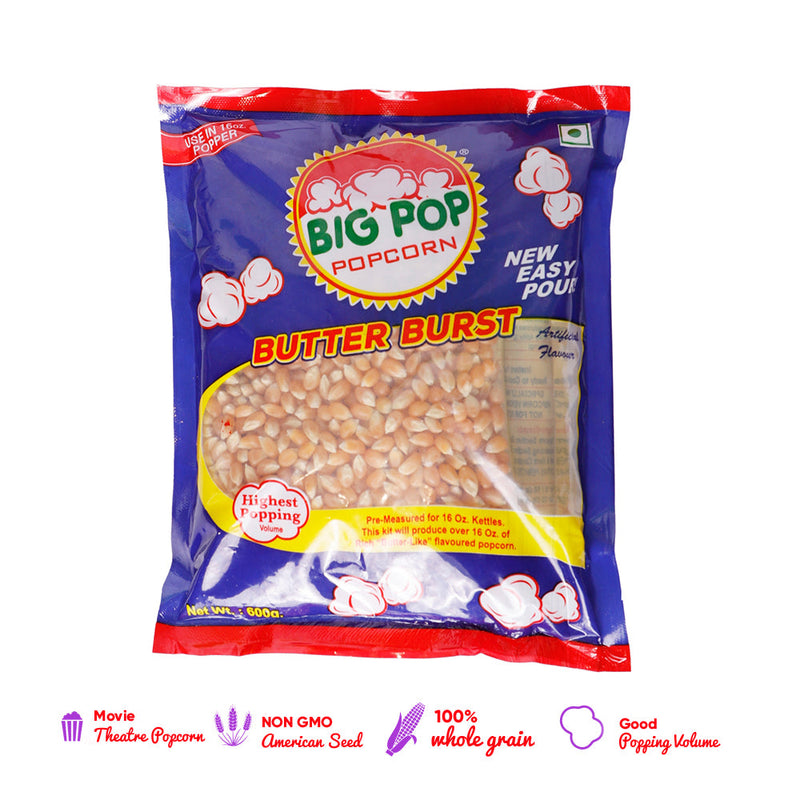 Butterfly Popcorn Kernel Kit with Oil & Salt – 21.2 oz (600 g)