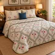 aenak-pink-blue-floral-jaal-quilted-handblock-bedcover-set