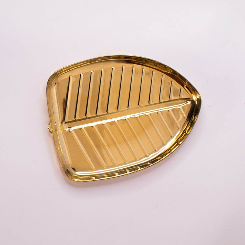 Brass Banana Leaf Plate -Set Of 5 – Serving Plate