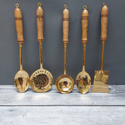 Brass Serving/Cooking Ladles - Set Of 5 – Serving Ladle