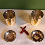 Brass Storage Canister Hammered - Extra Small (Set of 2) – Gift Set