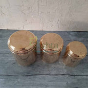 Brass Storage Container, Curved Lid (With tin Coating) – Brass Storage Container