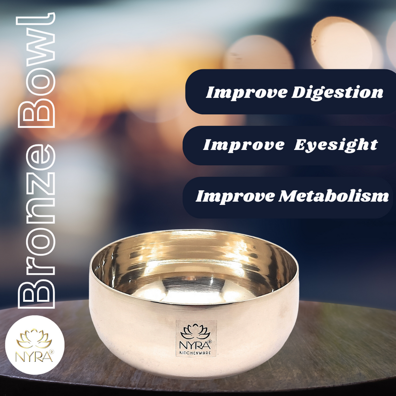 Pure Bronze Kansa Bowls – Serving Bowl