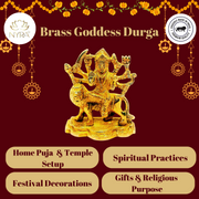 Brass Goddess Durga Maa Idol – Kitchen Utensil