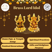 Brass Laxmi Ganesha Idol – Kitchen Utensil
