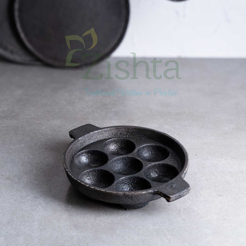 Breakfast Medium Cast Iron Combo: Iron Dosa Tawa, Cast Iron Kadai & Paddu-Appe – Cooking Wok
