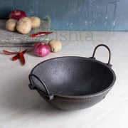 Breakfast Medium Cast Iron Combo: Iron Dosa Tawa, Cast Iron Kadai & Paddu-Appe – Cooking Wok