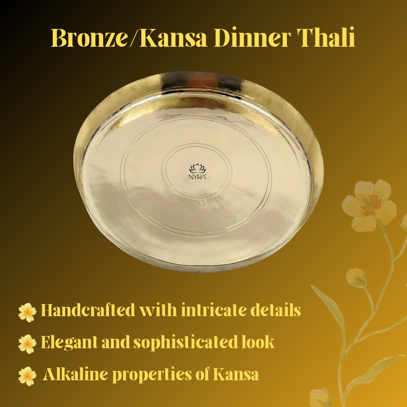 Bronze Handmade Phool Thali – Kitchen Utensil