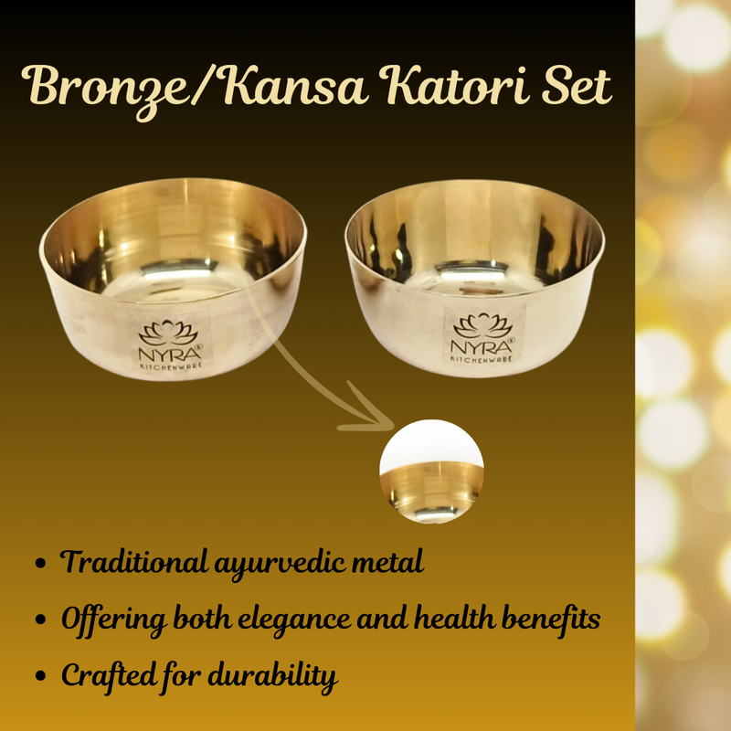 Pure Bronze Kansa Katori – Serving Bowl