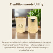 Pure Bronze Water Glass (Kansa / Phool) – Drinking Glass