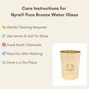 Pure Bronze Water Glass (Kansa / Phool) – Drinking Glass