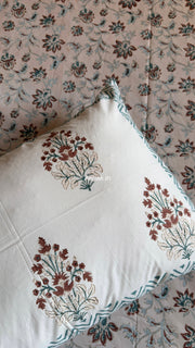 aenak-brown-peach-floral-garden-handblock-printed-premium-cotton-fitted-bedsheet-set