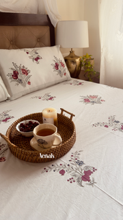 aenak-burgundy-anaar-handblock-bedsheet-dohar-combo-set-beige-base