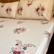 aenak-burgundy-anaar-handblock-bedsheet-dohar-combo-set-beige-base