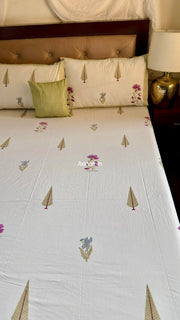 aenak-dusty-mulberry-handblock-premium-cotton-bedsheet-set