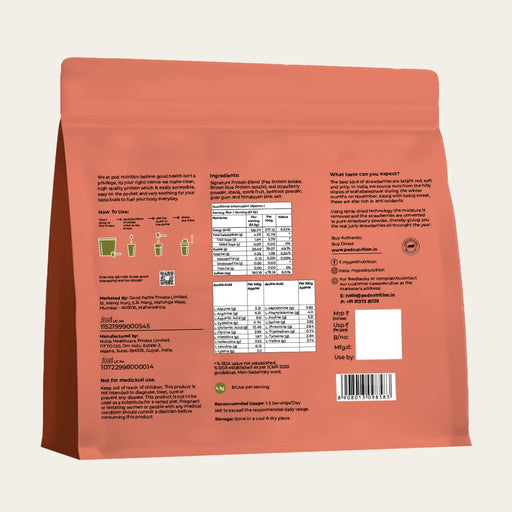 Pod Nutrition Real Strawberry Plant Nutrition Powder