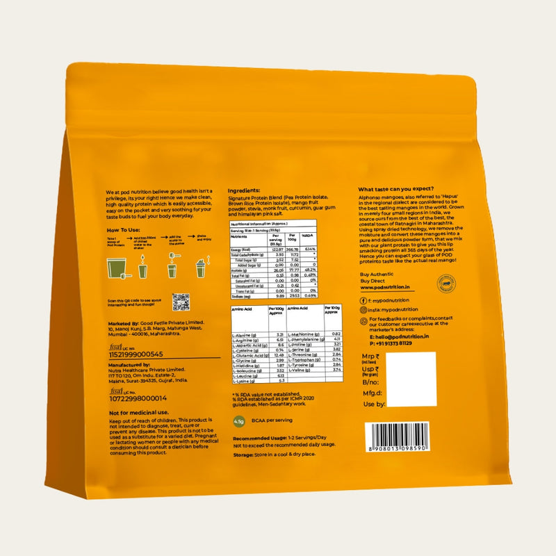 Pod Nutrition Hapus Mango Plant Nutrition Powder