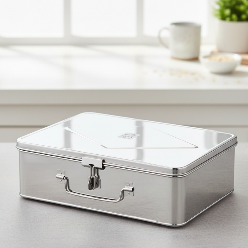 Stainless Steel Multi-Purpose Cash/Storage Box – Storage Container