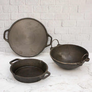 Cast Iron Combo : Kadai, Tawa, Skillet – Cooking Wok