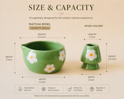 ceramic-kitchen-green-floral-matcha-bowl-whisk-holder-set-handcrafted-elegance-for-your-daily-ritual